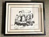 Cast of Voyager Star Trek Al Hirschfeld Lithograph AUTOGRAPHED 27x37 129/175