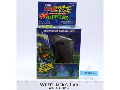 Somersault Samurai Leo 100% Complete Ninja Action TMNT 1993 Playmates