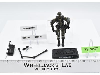 Snake Eyes v39 100% Complete GI Joe 25th Anniversary 2008 Hasbro Action Figure