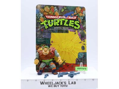 General Traag W/Cardback 100% Complete TMNT 1989 Playmates Vintage Figure