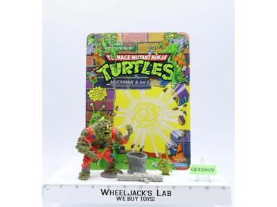 Muckman & Joe Eyeball W/Cardback 100% Complete TMNT 1990 Playmates Vintage