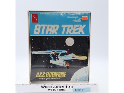 U.S.S. Enterprise Space Ship Model Kit AMT/ERTL 1983 Vintage MISB