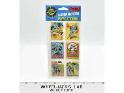 Batman Superman Super Powers Puffy Stickers 1982 DC Comics