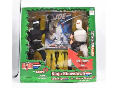 Gi Joe Snake Eyes Vs. Storm Shadow Ninja Showdown 12" 2003 Hasbro Action Figure