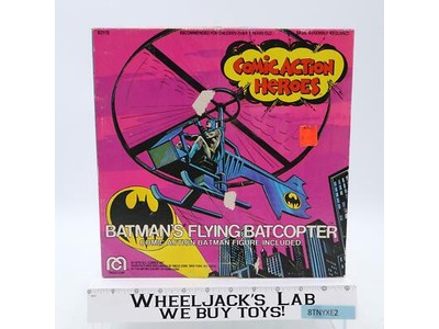 Batman's Flying Batcopter W/Box Comic Action Heroes Mego 1976 Vintage Vehicle